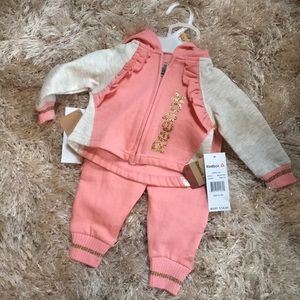Reebok Pink & Gold 2 Piece Set